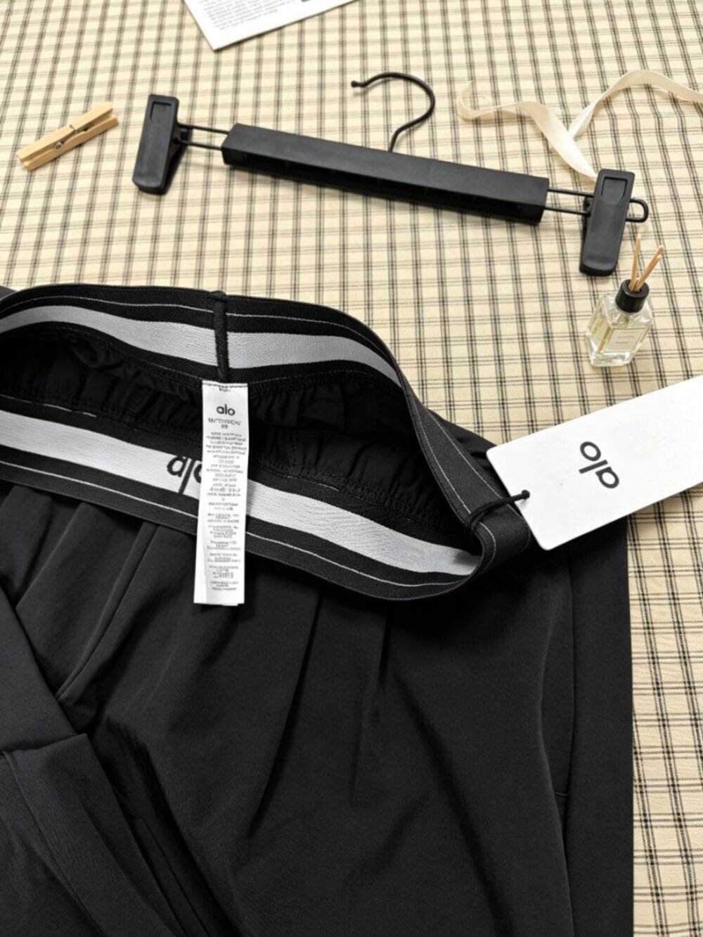 🏇NWT ALO Yoga Suit Up Trouser Black Wide Leg✨Regular 30" Inseam - Picture 6 of 9